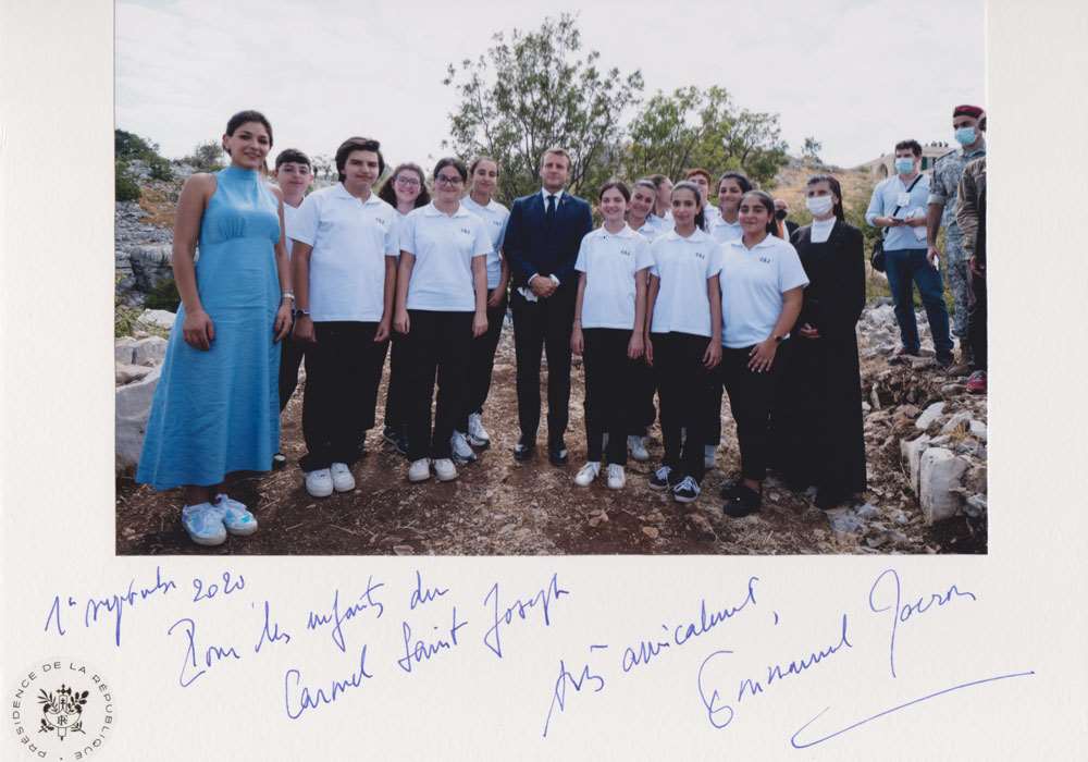 Message du président Macron aux élèves du Carmel Saint Joseph